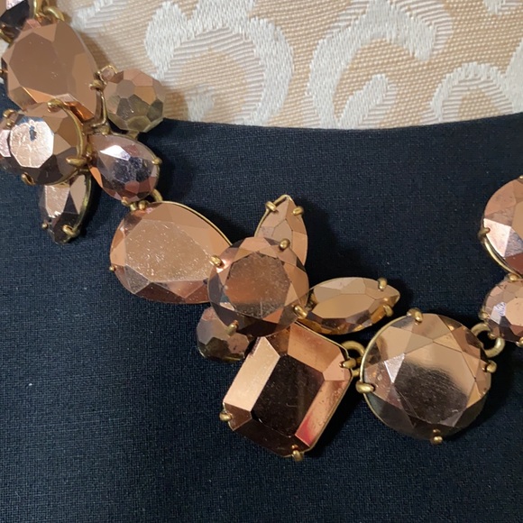 J. Crew Metallic Bronze Cluster Necklace - Picture 5 of 12